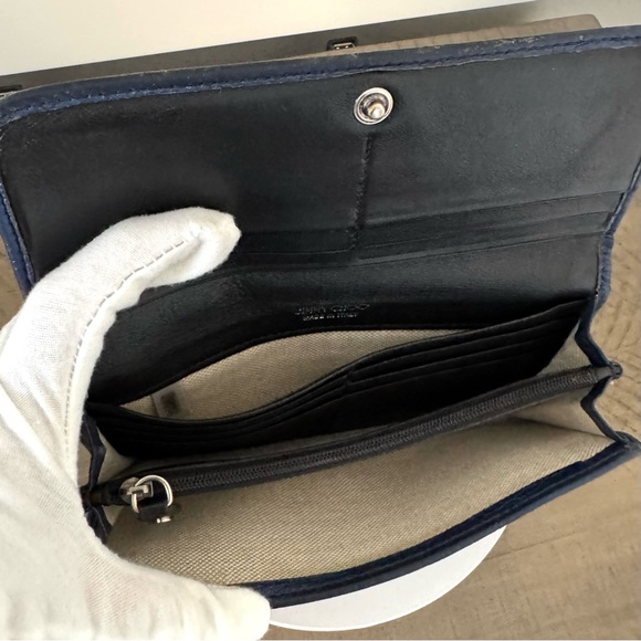 Jimmy Choo Studded Long Wallet - Blue - Picture 10 of 12